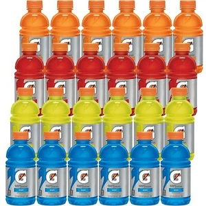 (24 BOTTLES) 12 oz GATORADE SPORTS DRINKS VARIETY ORG,LEMON, FRUIT PUNCH, BERRY - Picture 1 of 7