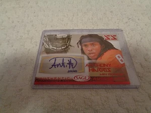 Sage Autogramm 2015 Football NFL Anthony Harris #32/40 rot original Autogramm - Bild 1 von 2