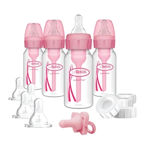 Anti-Colic Baby Feeding Set with Slow Flow Nipples, Travel Caps, Silicone Pacifi - Picture 1 of 12