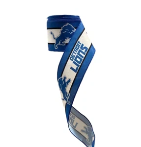 2.5" Wired Lions Football Sports Team Ribbon (10 Yard Roll) - Picture 1 of 1