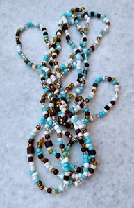 Long vintage small glass beads necklace - Picture 1 of 4