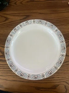 W.H. Grindley & Co. Montrose Victory Muster 12" Runde Servierplatte Goldrand - Bild 1 von 5