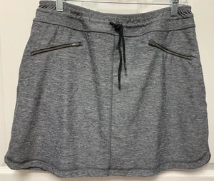 Sahalie skort size L black Heather skort shorts athletic drawstring EC - Picture 1 of 8