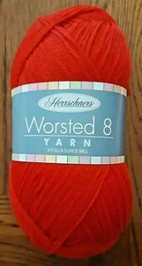 Herrschners Worsted 8 RED Knitting / Crochet / Craft Yarn 8 Oz Skein (H) - Picture 1 of 3