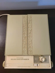 Vtg. Montgomery Ward Deluxe Folding Cosmetic Makeup Mirror LM-3 (USED) - Picture 1 of 10