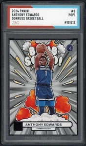 Baloncesto Panini Anthony Edwards Donruss 2024 #6 Soc Pop1 autenticado - Imagen 1 de 2