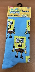 New - SpongeBob Squarepants Novelty Crew Socks - 1 PAIR - Picture 1 of 2