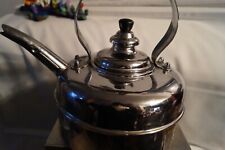 Vintage SIMPLEX Heritage Teapot Kettle Chrome Plated Solid Copper Made England