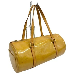 LOUIS VUITTON Monogram Vernis Bedford Beige M91006 Hand Bag Leather from Japan - Picture 1 of 10