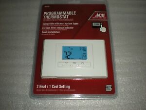 Ace Heating & Cooling Touch Screen Programmable Thermostat, ATX700U, 4693099,NEW