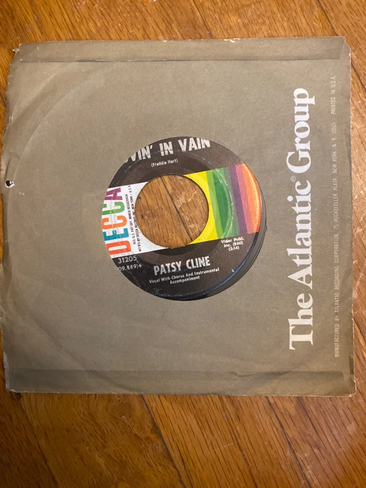 Patsy Cline I fall to pieces Lovin' in Vain Vinyl 45 RPM - Image 1 of 1