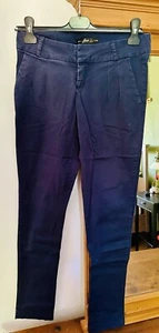 House, Damen, Hose, Stoffhose, Cargohose, Gr 36/S, Blau, Baumwolle, Business - Bild 1 von 6