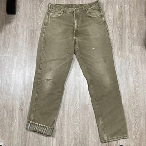 Carhartt Pants 38 x 36 Lined Western Ranch Rodeo Work-wear Denim Carpenter Jeans - Picture 1 of 11