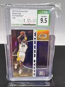 2019-20 Donruss Optic Kobe bryant #12 CSG 9,5 GEMME COME NUOVO soggiorno vincitore - ologramma - Foto 1 di 2
