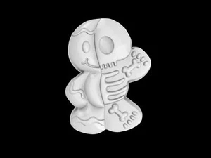 Gingerbread Bones Mold, Bath Bomb Mold, Soap Mold, Chocolate Mold, Craft Mold - Picture 1 of 10