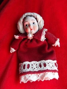 Vintage Victorian Porcelain Baby Doll Head Christmas Ornament - Picture 1 of 5