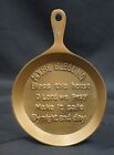 Vintage Brass House Blessing Wall Mounted Miniature Frypan