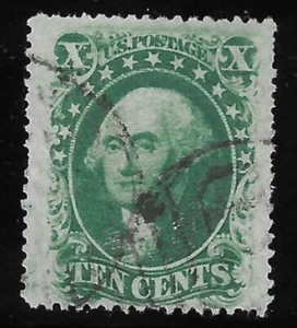 US Stamp #35...10¢ Washington.....Used - Picture 1 of 2
