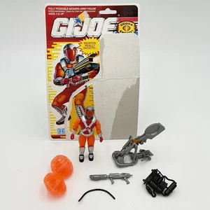 1991 GI Joe COBRA INCINERATORS 3.75 Figure ARAH 100% Complete full card back - Picture 1 of 8