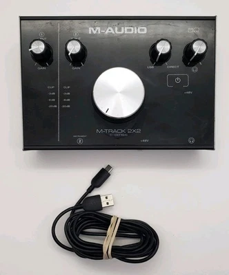 M-Audio M-Track 2X2M C-Series Audio Interface USB-C MIDI - Image 1 of 4