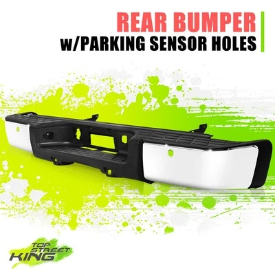Rear Step Bumper Assembly for Silverado Sierra 1500 Pickup w/ Sensor Holes 07-13 - Image 1 of 4