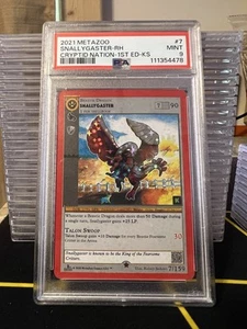 Metazoo Cryptid Nation 1st Edition Kickstarter Snallygaster Reverse Holo PSA 9 - Picture 1 of 2
