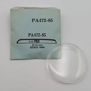 GS Round Ersatz Kristall PA472-85 - 34,15mm für Seiko Uhr - NOS - Bild 1 von 2