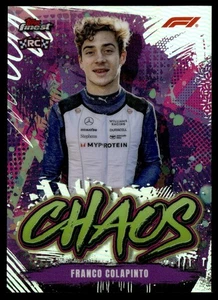 2024 Topps Finest Formula 1 Chaos Refractor Franco Colapinto #CH-20 - Picture 1 of 2