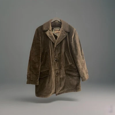 Gabardina rara vintage años 80 Sears Country pana con forro de piel 42 regular Foto 1 de 4