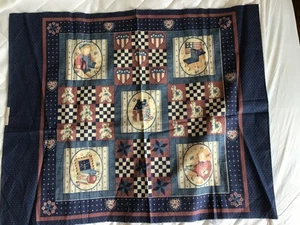 Vintage Cotton panel for Quilting School House : Wamsutta designs - Picture 1 of 3
