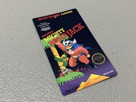 Mighty Bomb Jack, etiqueta de repuesto de 3 tornillos (NES)