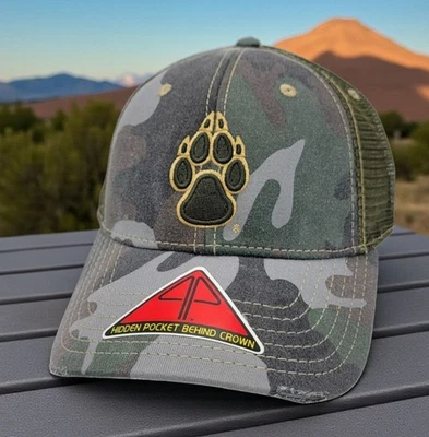 Nuevo México Lobos Pro-Bolsillo Camuflaje Retro Elastizado Ajuste Talla M/L Gorra NUEVA NUEVA CON ETIQUETAS  Foto 1 de 4
