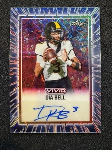 Dia Bell Auto /6 Blue Texas Longhorns QB Commit (RC) 2025 Leaf Vivid - Picture 1 of 3