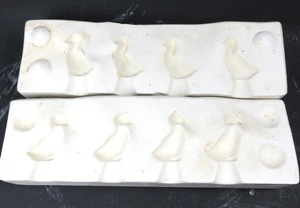 Markenlos 5 kleine Enten Slip Mold Vintage Wasservogelform - Bild 1 von 9