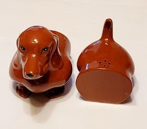 Shaker sale pepe cane bassotto marrone Enesco vintage etichette originali - Foto 1 di 6