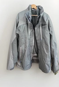 Eddie Bauer Jacket Mens Coat TL Grey WeatherEdge Full Zip Outdoor Performance - Picture 1 of 13