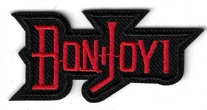 Bon Jovi rock band Embroidered Patch Iron-On Sew-On 1" x 2 1/2" - Picture 1 of 2