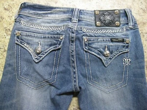 Miss Me JP5127F Flare Jeans Women’s Size 25 with Bling - Picture 1 of 12