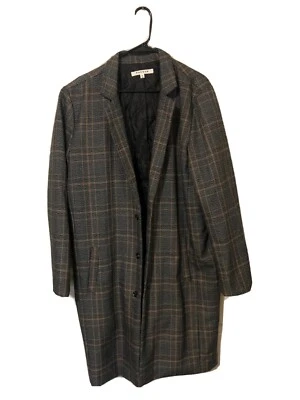 Abrigo largo a cuadros Pacsun ligeramente usado Foto 1 de 2