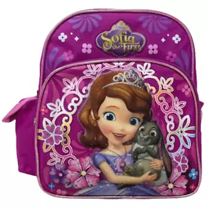 Princess Sofia the First 10 Inch Canvas Backpack Mini Adjustable Straps New - Picture 1 of 4