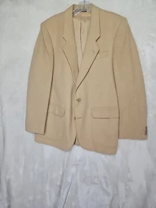 VTG Monatic Of London 100% Camel Hair Blazer Sport Coat Suit Jacket Men 38 Tan - Picture 1 of 20
