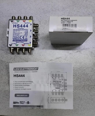 Centralina Multiswitch Satellitare LEM HS444 nuova - Immagine 1 di 4
