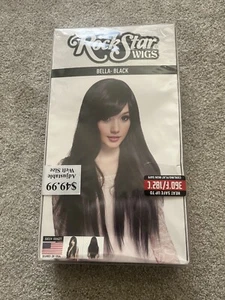 Rockstar Perücken Cosplay Bella schwarz Einheitsgröße hitzebeständig - Bild 1 von 4