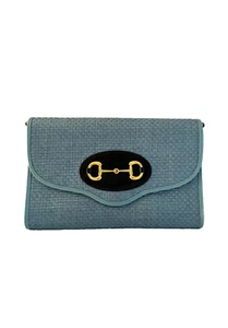 Gucci Horsebit 1955 Raffia Chain Bag - Bild 1 von 6