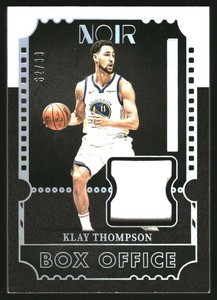 2021-22 Panini Noir Box Office Memorabilia #8 Klay Thompson Jersey /99
