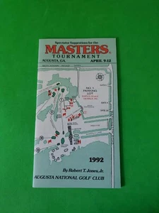Near Mint! 1992 Masters Spectator Guide Fred Couples Won His Only Major - Picture 1 of 2