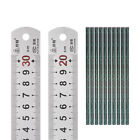 Edelstahl Lineal 20cm/8" und 30cm/12" Gerade Messwerkzeuge mit HB Bleistift