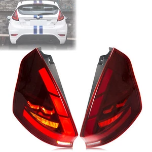 LED Tail Lights for Ford Fiesta Hatchback 2011-2019 MK7 Red Rear Lamps Assembly - Picture 1 of 5