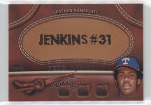 2011 Topps Manufactured Glove Leather Nameplate Fergie Jenkins (Rangers) HOF