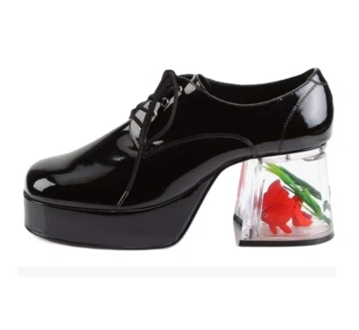 Zapatos Pimp Fish - Negros - Discoteca - Años 70 - Hombre - 4 Tallas Foto 1 de 2